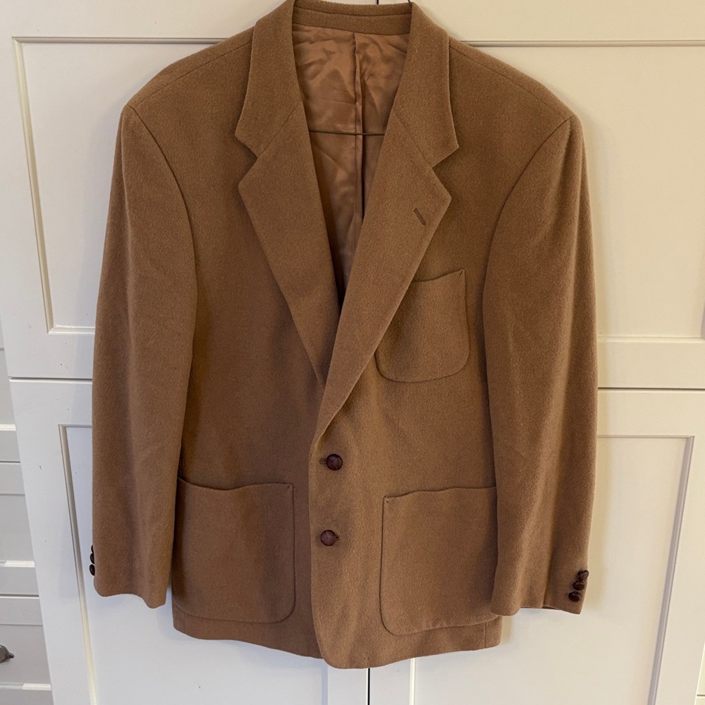 Vintage Camel Hair Blazer Sports coat 38 regular men men’s suit jacket